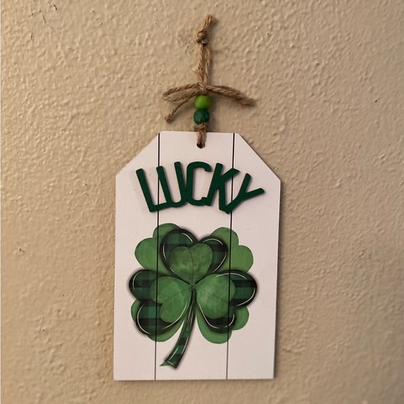 St. Patricks Day Wall Decor Set Of 3, Shamrock Decor, Thankful Lucky & Blessed - Picture 13 of 16